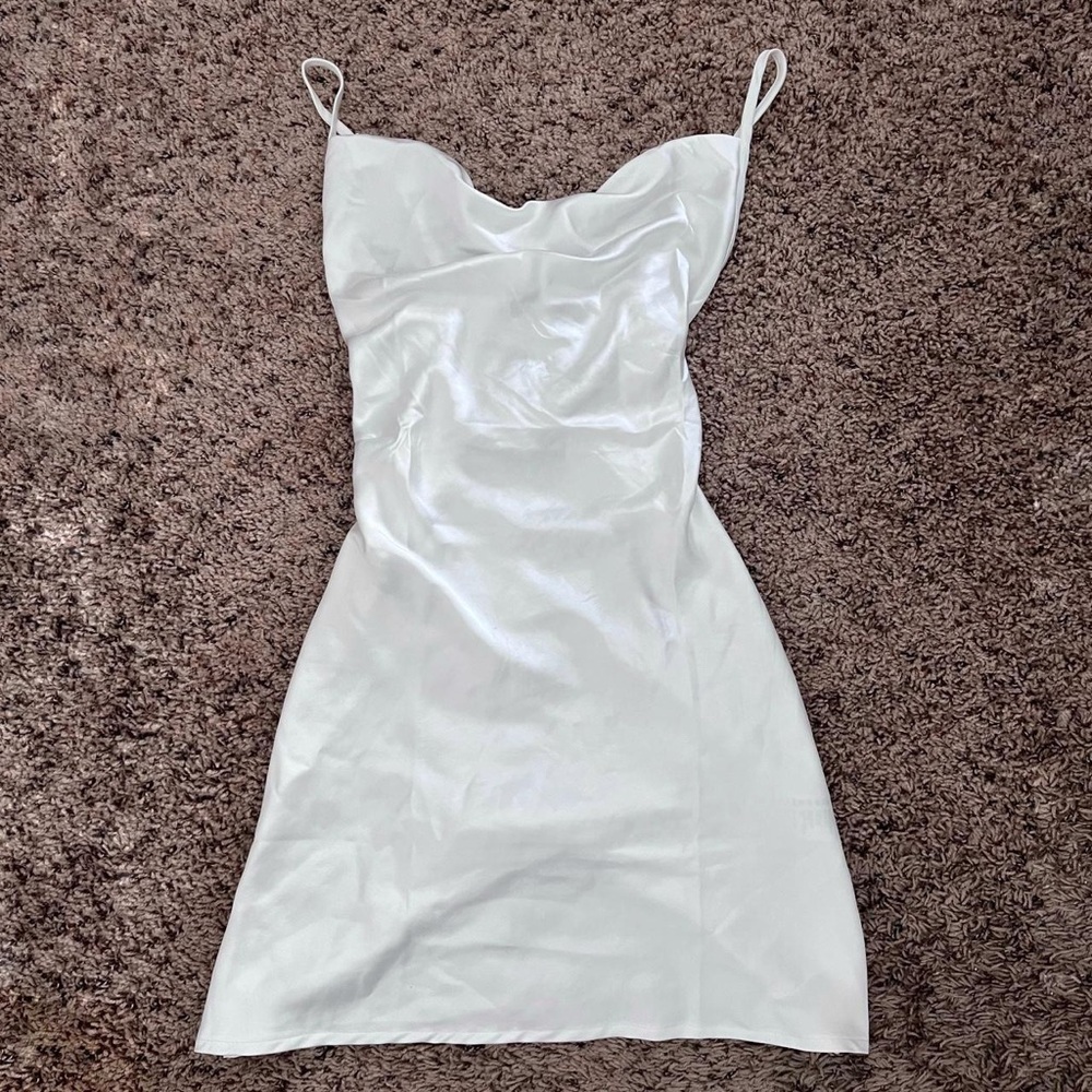 motel rocks paiva dress in white